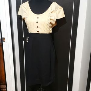 Beautiful fitted dress with top embellishments